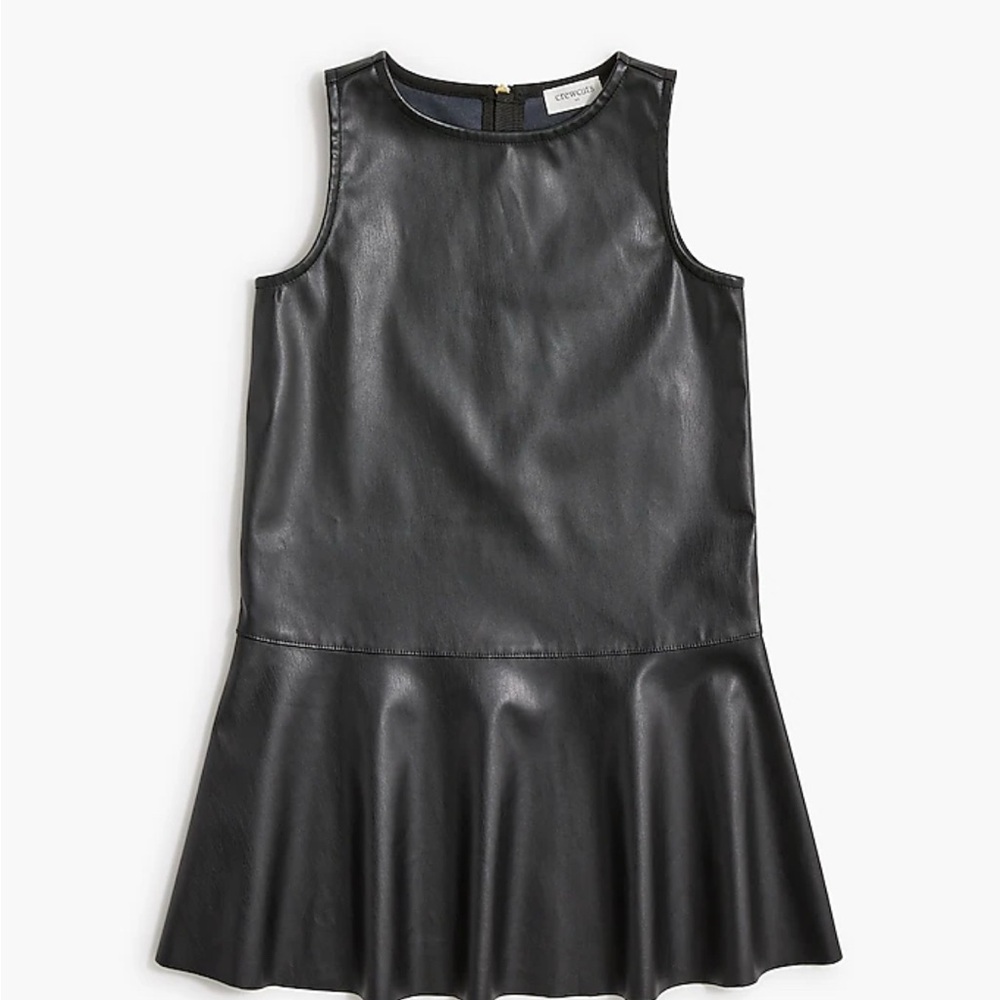 Girl's Crewcut Faux Leather Dress (Sizes 6&7)